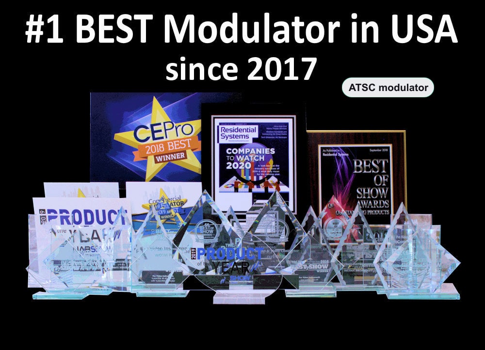 Best ATSC modulator award winner since 2017 - VeCOAX MINIMOD 2+