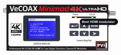 MINIMOD-4K upgrade - full 4K Best HDMI modulator over coax