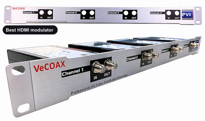Best HDMI modulator rack mount 4 channels in single 1RU panel