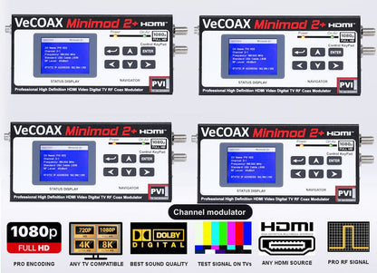 Channel modulator 4-pack bundle deal - four MINIMOD 2+ units