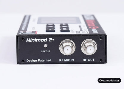 Coax modulator coaxial RF output connector for TV distribution