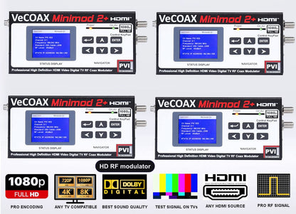 HD RF modulator 4-pack bundle deal - four MINIMOD 2+ units