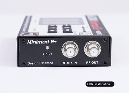 HDMI distribution coaxial RF output connector for TV distribution