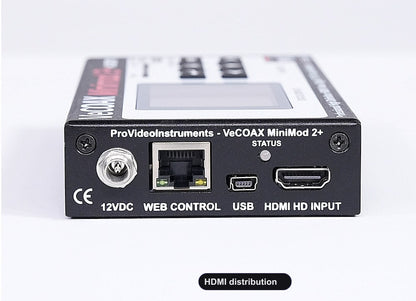 HDMI distribution rear panel HDMI input and Ethernet web control port