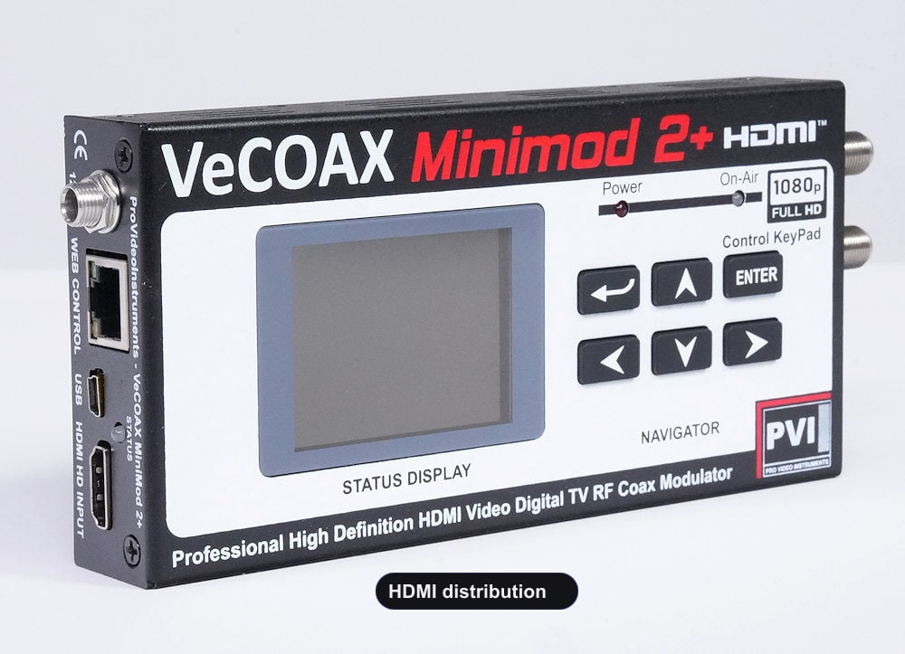 HDMI distribution compact aluminum enclosure left side view