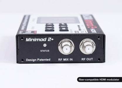 fiber-compatible HDMI modulator coaxial RF output connector for TV distribution