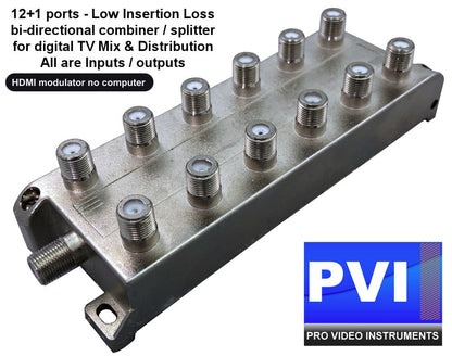 HDMI modulator no computer coaxial combiner splitter for digital TV channel distribution multi modulator combining