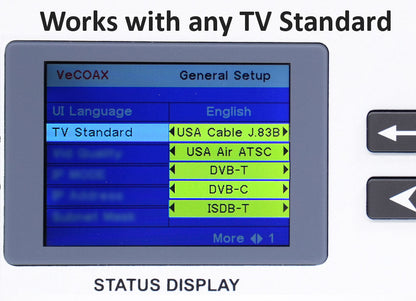 HDMI modulator universal TV standards QAM ATSC DVB-T DVB-C ISDB-T