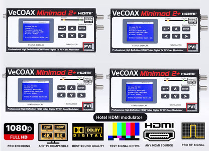 Hotel HDMI modulator 4-pack bundle deal - four MINIMOD 2+ units