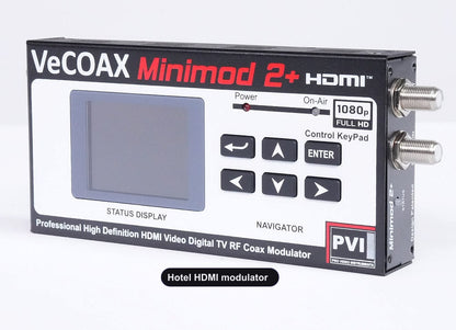 Hotel HDMI modulator professional build quality right side ventilation