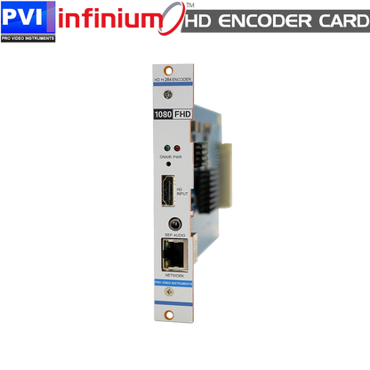 INFINIUM 1080p HEVC HDMI encoder card front view