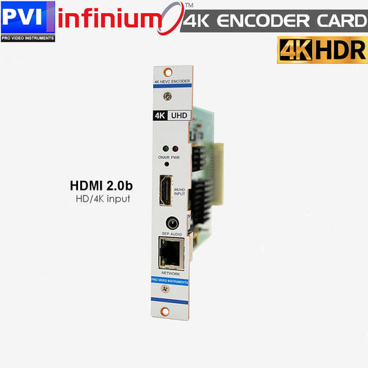 INFINIUM 4K30 HDMI HEVC encoder card front view