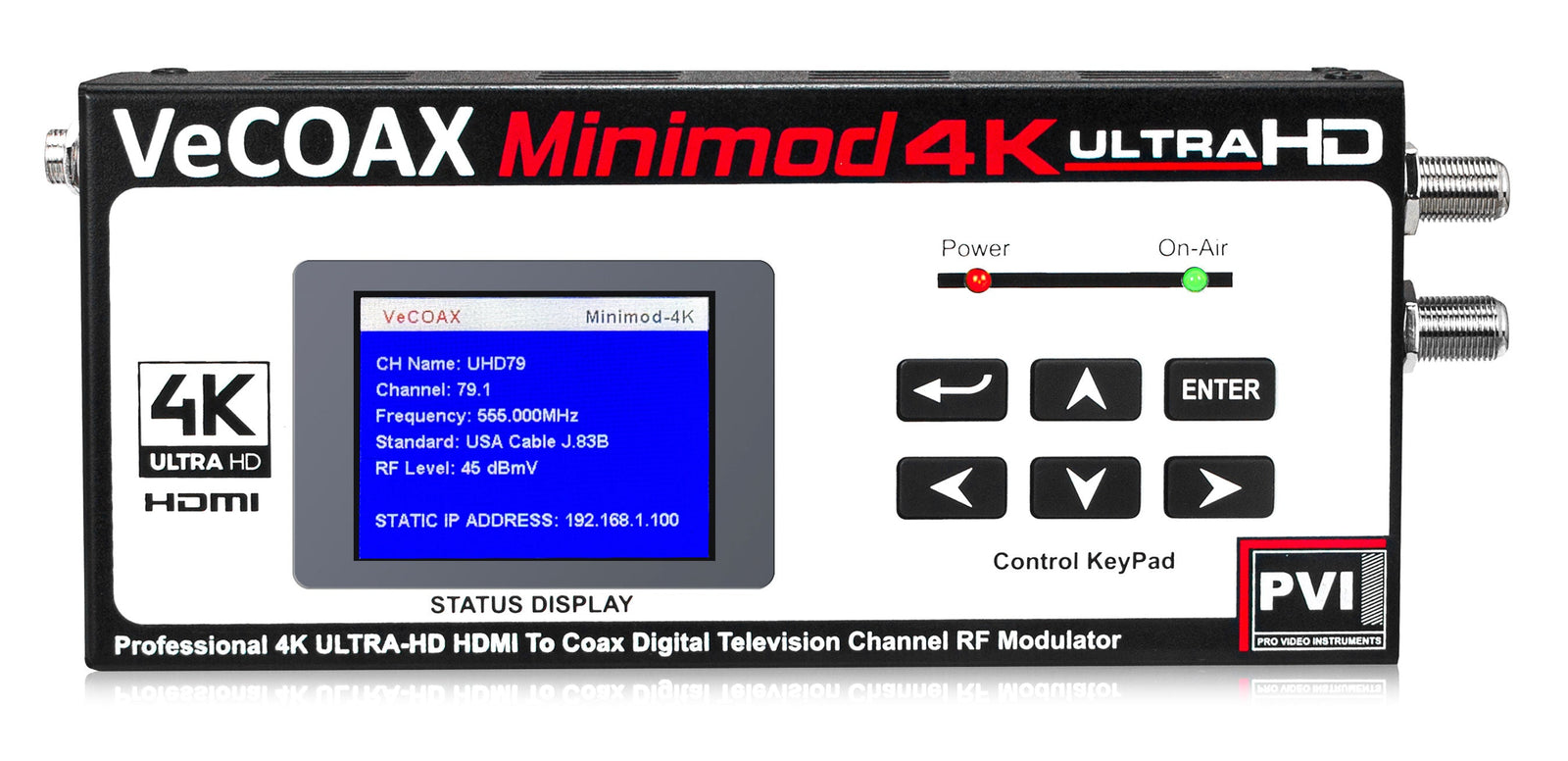 VeCOAX MINIMOD 4K UHD HDMI RF modulator