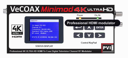 MINIMOD-4K upgrade - full 4K Professional HDMI modulator over coax