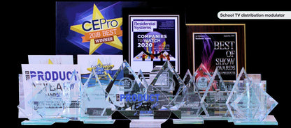 School TV distribution modulator VeCOAX MINIMOD 2+ multiple industry awards NAB CE Pro CEDIA