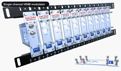 Single channel HDMI modulator blade rack kit mount 10 or more units in single rack space