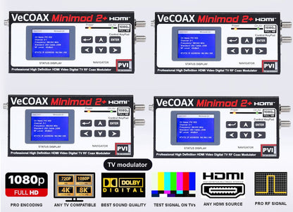 TV modulator 4-pack bundle deal - four MINIMOD 2+ units