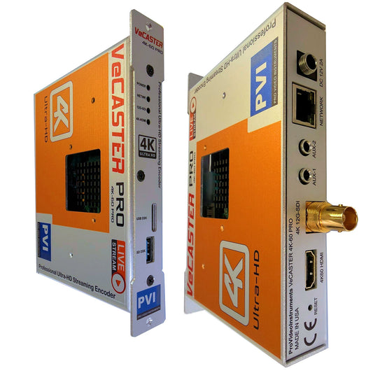 VeCASTER 4K-PRO broadcast 12G-SDI HDMI 2.1 IPTV encoder unit