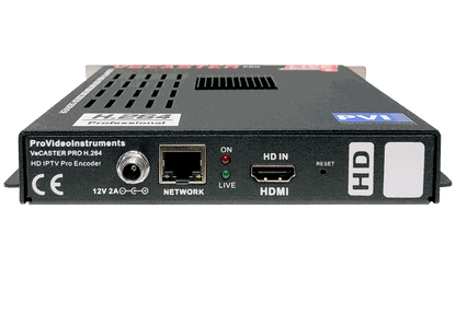 VeCASTER HD H.264 IPTV encoder connection diagram for professional HDMI live streaming