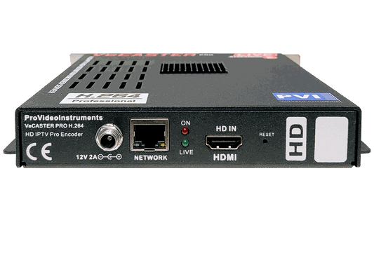 VeCASTER HD H.264 IPTV encoder connection diagram for professional HDMI live streaming