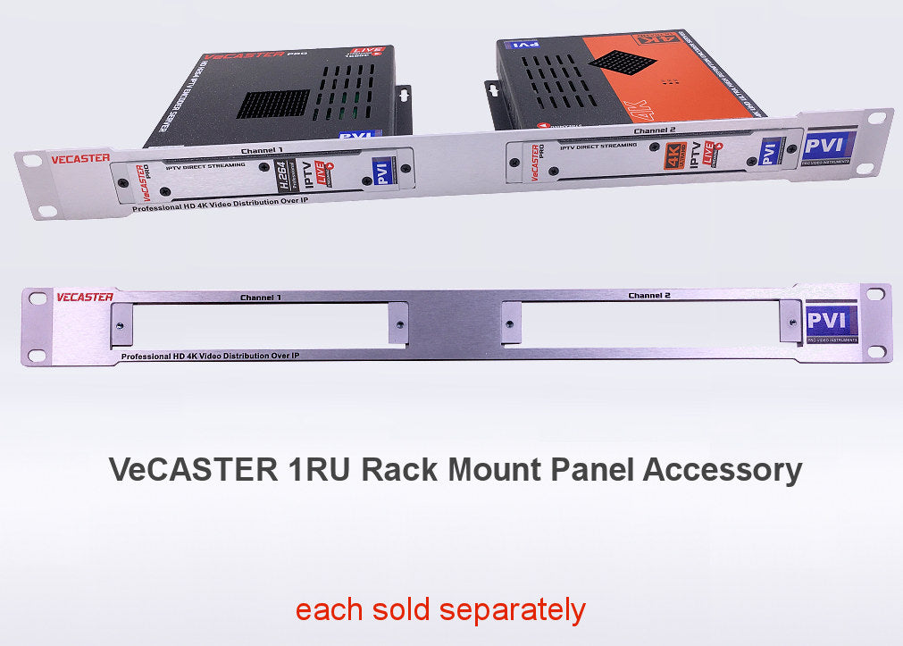VeCASTER HD H.264 IPTV encoders rack mounted for professional multi-channel IPTV