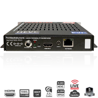VeCASTER PRO HDMI — NDI / SRT IPTV Encoder (HEVC / H.264)
