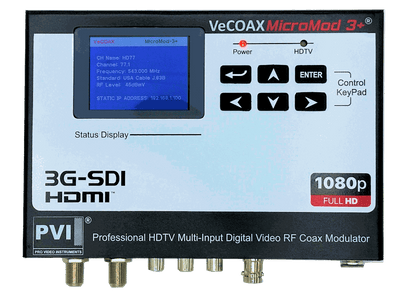 VeCOAX MICROMOD-3 SDI — 3G-SDI / HDMI / AV RF Modulator Over Coax