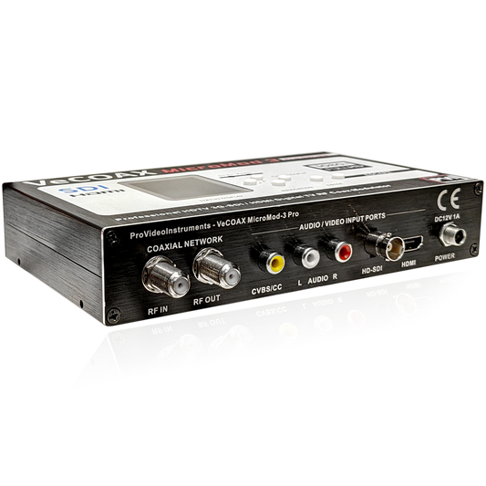 VeCOAX MICROMOD-3 SDI — 3G-SDI HDMI AV universal inputs angled product view