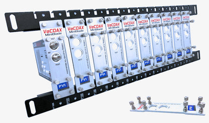 MINIMOD-2+ 4-Pack — HDMI modulator blade rack kit mount 10 or more units in single rack space