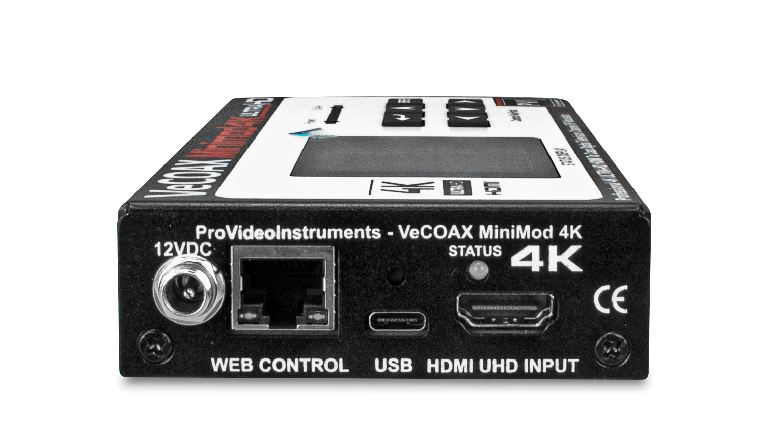 VeCOAX MINIMOD 4K modulator color LCD display setup without computer