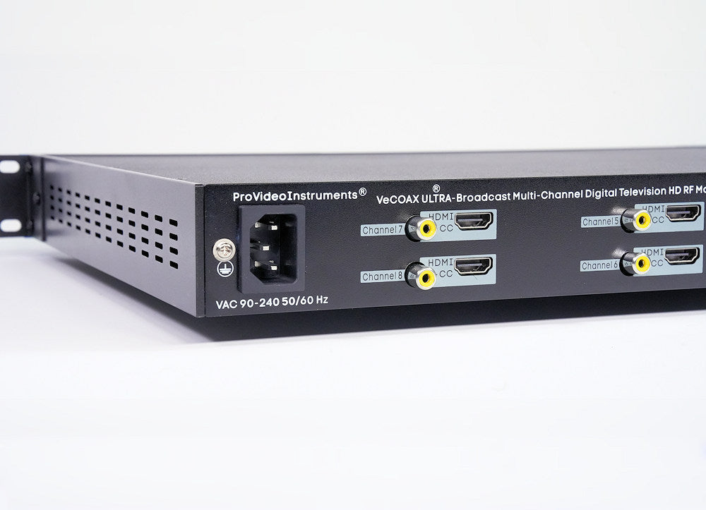 VeCOAX ULTRA+ Multichannel — racm mound rf modulator hdmi for tv channels distribution vecoax ultra by pvi provideoinstruments