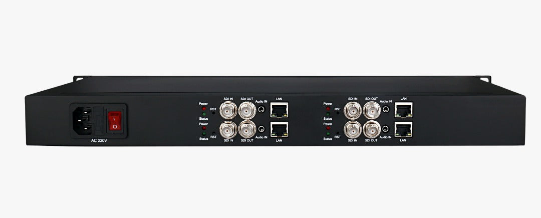 VeCODER ULTRA-4 SDI four-channel IPTV encoder chassis detail