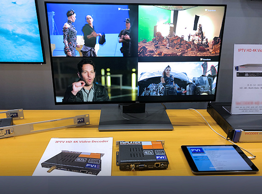 VePLAYER PRO IP video decoder with NDI production and monitoring demo